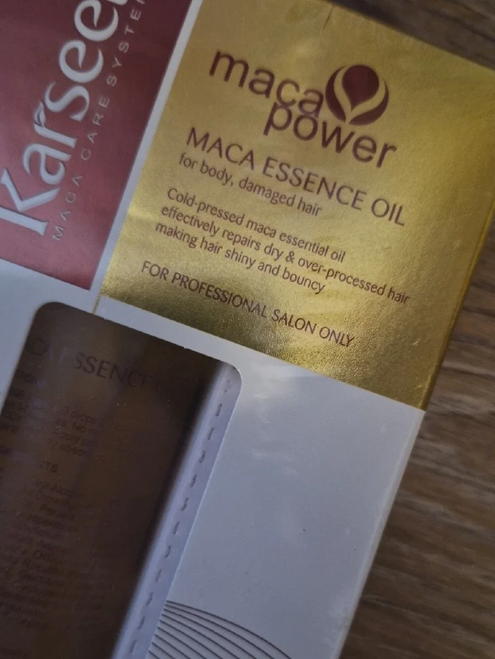 Karseel Maca Essence Oil - Gold/Brown - 50ml Nwt